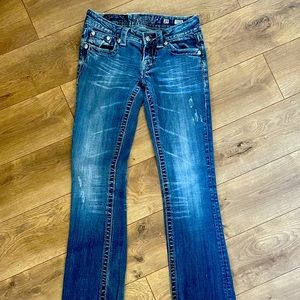 Miss Me Women’s Jeans size 25 bootcut, inseam 32”